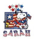 4th Of July Snoopy ~ Sarah