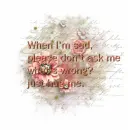 when im sad...
