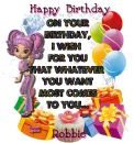 Happy Birthday ~ Robbie
