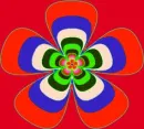 Flower animated psychedelic