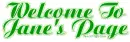 Welcome to Jane's page