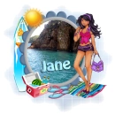 Beach Scene - Jane