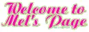 Welcome to Mel's Page