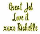 Great Job Love it xoxo Richelle