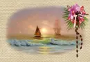 Dawn in the ocean