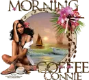 Morning coffee. Connie
