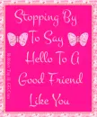 Saying Hello~!