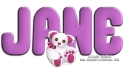 NAME WITH CUTE BEAR - JANE