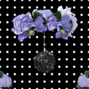 Seamless Background - Polka dots - Glitter ball