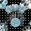 Seamless Background - Polka dots - Flower Pendulum