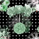 Seamless Background - Polka dots - Flower Pendulum