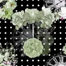 Seamless Background - Polka dots - Flower Pendulum