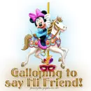 Mickey on Horse: Galloping to say Hi Friend!