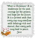 WHAT IS CHRISTMAS - JANE
