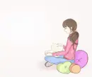Girl reading a book