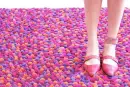 pink shoes