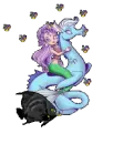 Mermaid on Seahorse