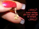 Necklace and charm from a lost, but not forgotten love.