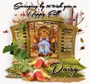 Swinging by to wish you a happy fall. Daisy