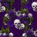 Scull purple goth Background