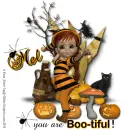 Mel - Boo-tiful - Girl - Cat - Pumpkins