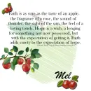 Mel - Faith - Hope - Apple