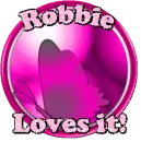 Robbie-Butterfly button- Loves it 
