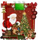 Merry Christmas Santa/red,green