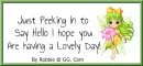 Saying Hello~!