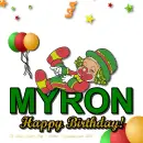 Myron - Happy Birthday - Clown