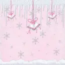 Bells and snow in pink