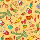 Christmas/New Year Seamless Background