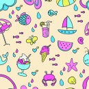 Summer Seamless Background