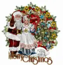 Mr and Mrs Claus/Merry Christmas
