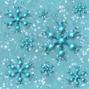 Teal-Beaded Snowflake-Background