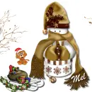 Mel - Snowman - Sled - Gifts - Puppy