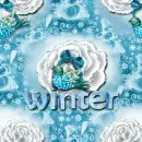 Winter seamless background