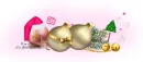 Hotpink Christmas baubles