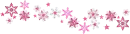 Pink Snowflake Divider
