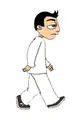 men's white dress