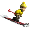 skiing