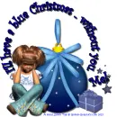 Mel - Blue Christmas - Ornament