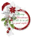 Merry Christmas to all & to all a good night