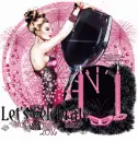 New year 2016/pink and black