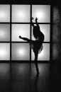 black and white