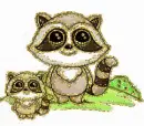 2 raccoon