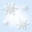 flakes and snow