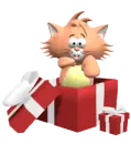cat and box