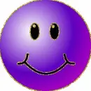 Smiley purple