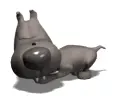 dog with insect